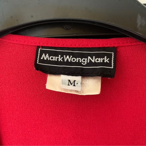 VINTAGE “MARK WONG NARK”  TWO PIECE RED OUTFIT - - Picture 8 of 10